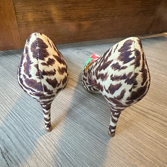 Nine West leopard heels 8.5 - Picture 4 of 5